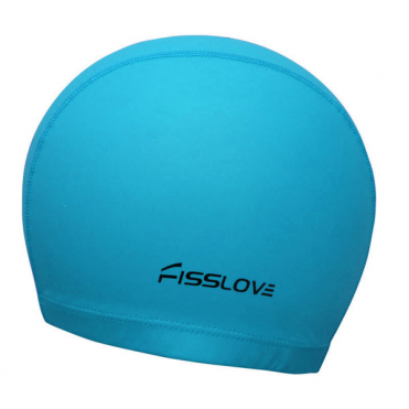 Шапочка для плавания Fisslove (ПУ) (голубая) R18191 10014440
